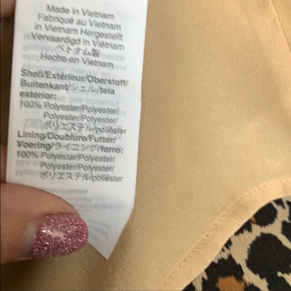 EUC Jcrew Leopard smocked shirt - Picture 4 of 5